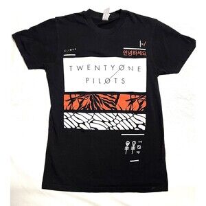 Twenty One Pilots Band Unisex T-Shirt XS | Black Graphic Tee | Clique